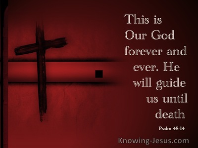 Psalm 48:14 This Is Our God For Ever And Ever (maroon)